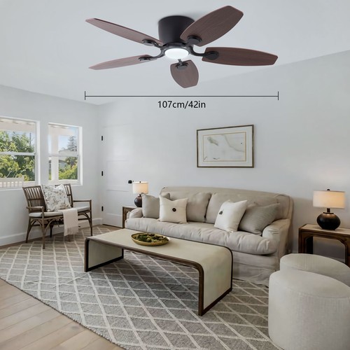 Color ceiling fan with led - fan,