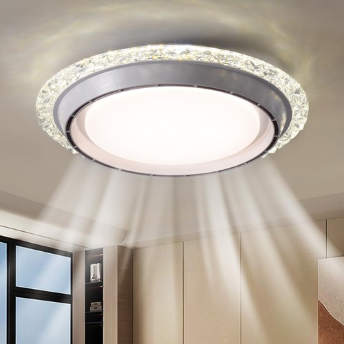 Ahawill crystal ceiling fan - crystal,